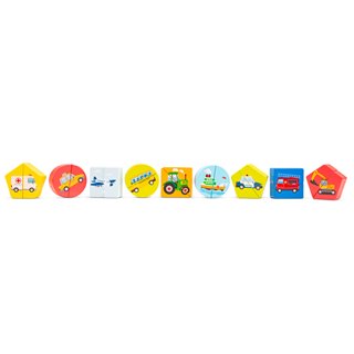 Shape block puzzle - vehicles